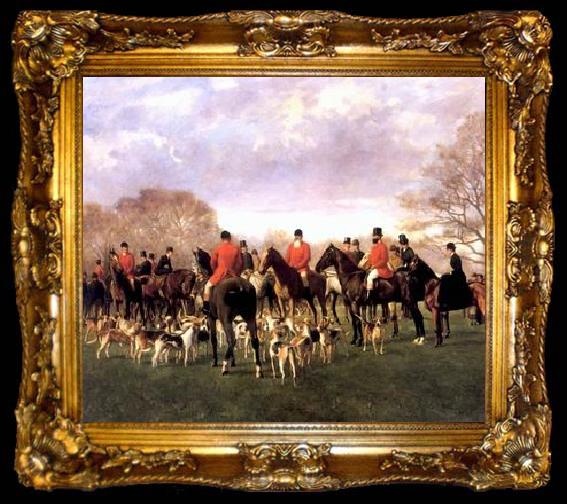 framed  unknow artist Classical hunting fox, Equestrian and Beautiful Horses, 054., ta009-2
